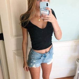 Urban Outfitter Black Crop Top